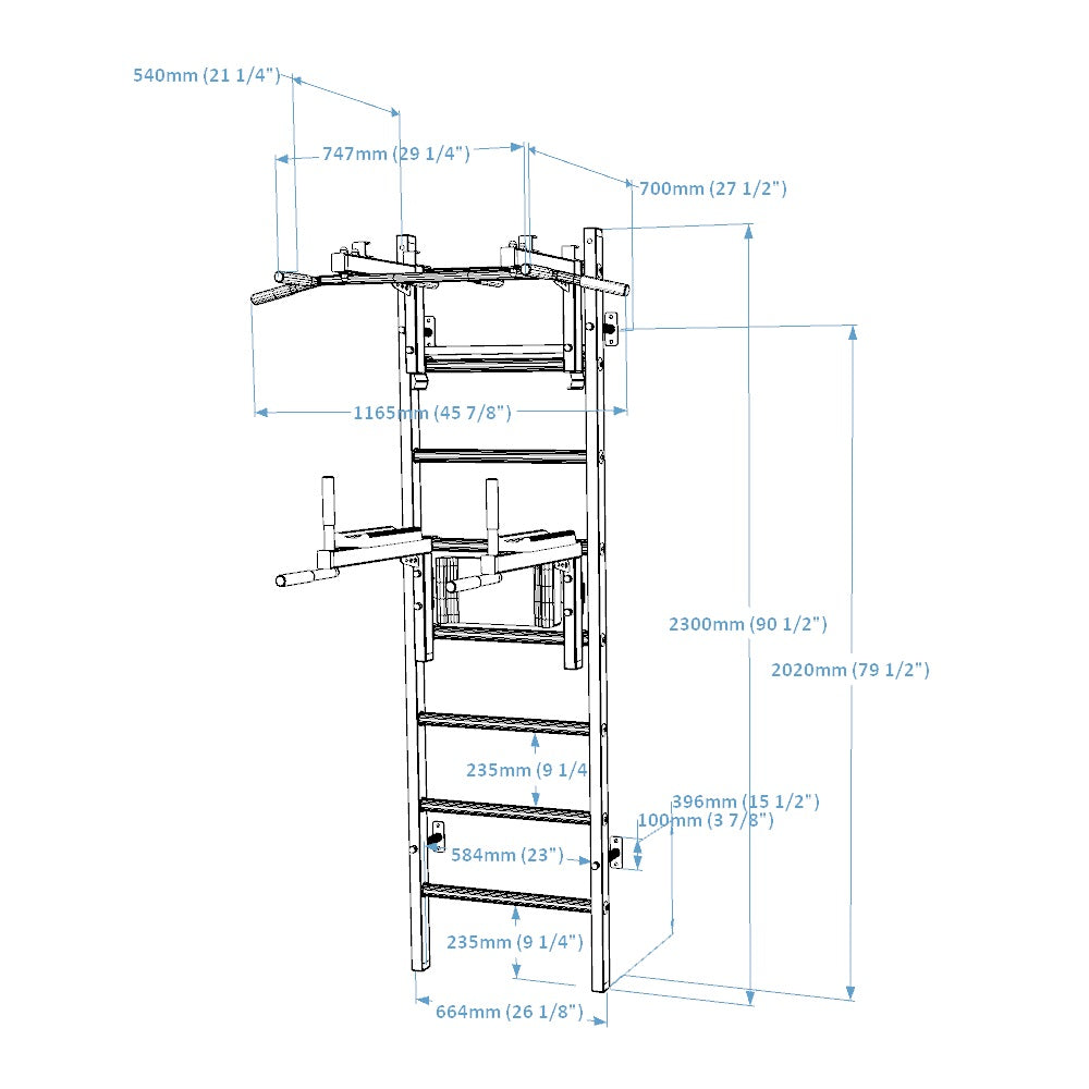 BenchK 232 Wall Bars