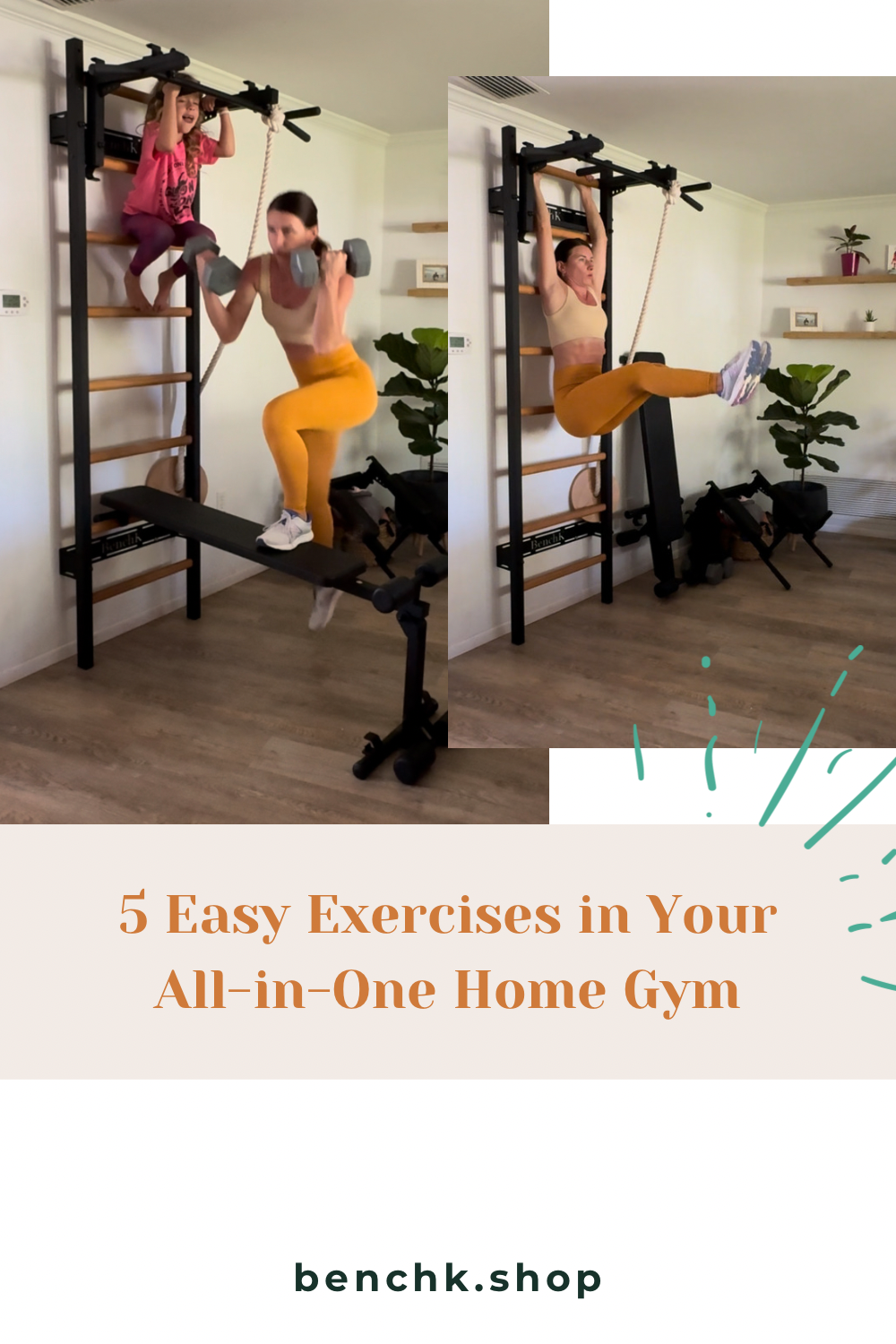 Stay Fit at Home: 5 Easy Exercises in Your All-in-One Home Gym – benchk ...