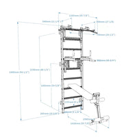 Luxury wallbar for home gym and personal studio – BenchK 733