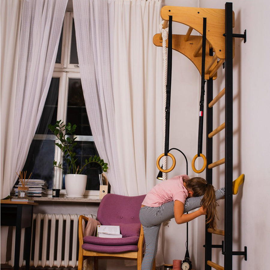 Swedish ladder for kids with gymnastic accessories – BenchK 211+A076