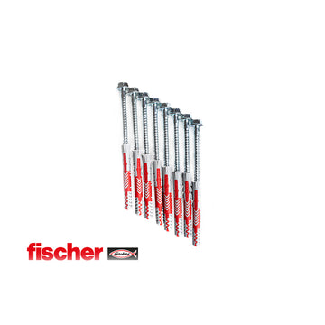Fischer 10 × 80 expansion plugs with BenchK wall bar screws (8 pcs.) - KM8 (Fischer plugs and screws)